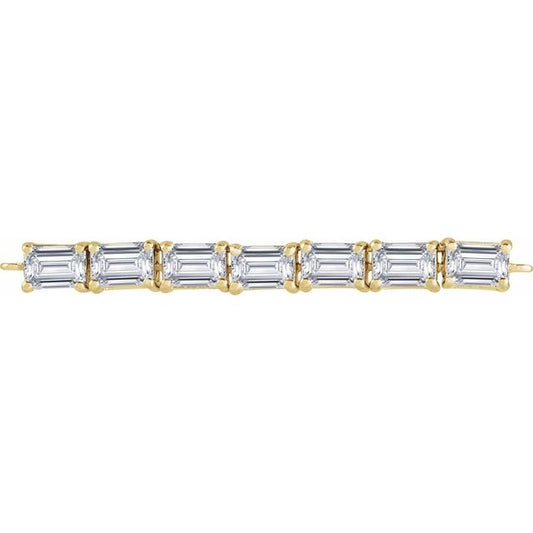 14K Yellow 1 1/8 CTW Lab-Grown Diamond Flexible Necklace Center
