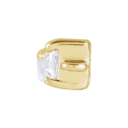 14K Yellow 1 1/8 CTW Lab-Grown Diamond Flexible Necklace Center