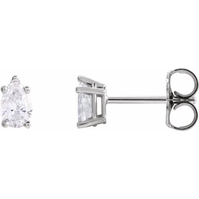 14K Yellow 3/8 CTW Lab-Grown Diamond Earrings