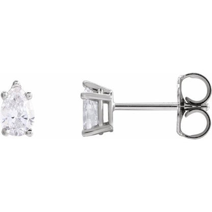 14K Yellow 3/8 CTW Lab-Grown Diamond Earrings