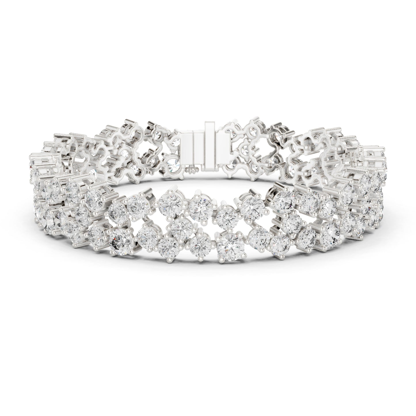 14.10 Ct Round Cut High Quality Lab Grown Diamond Vintage 14k Solid Yellow Gold Classic Perfect Wedding Wear Tennis Bracelet - HIGHCARAT DIAMONDS