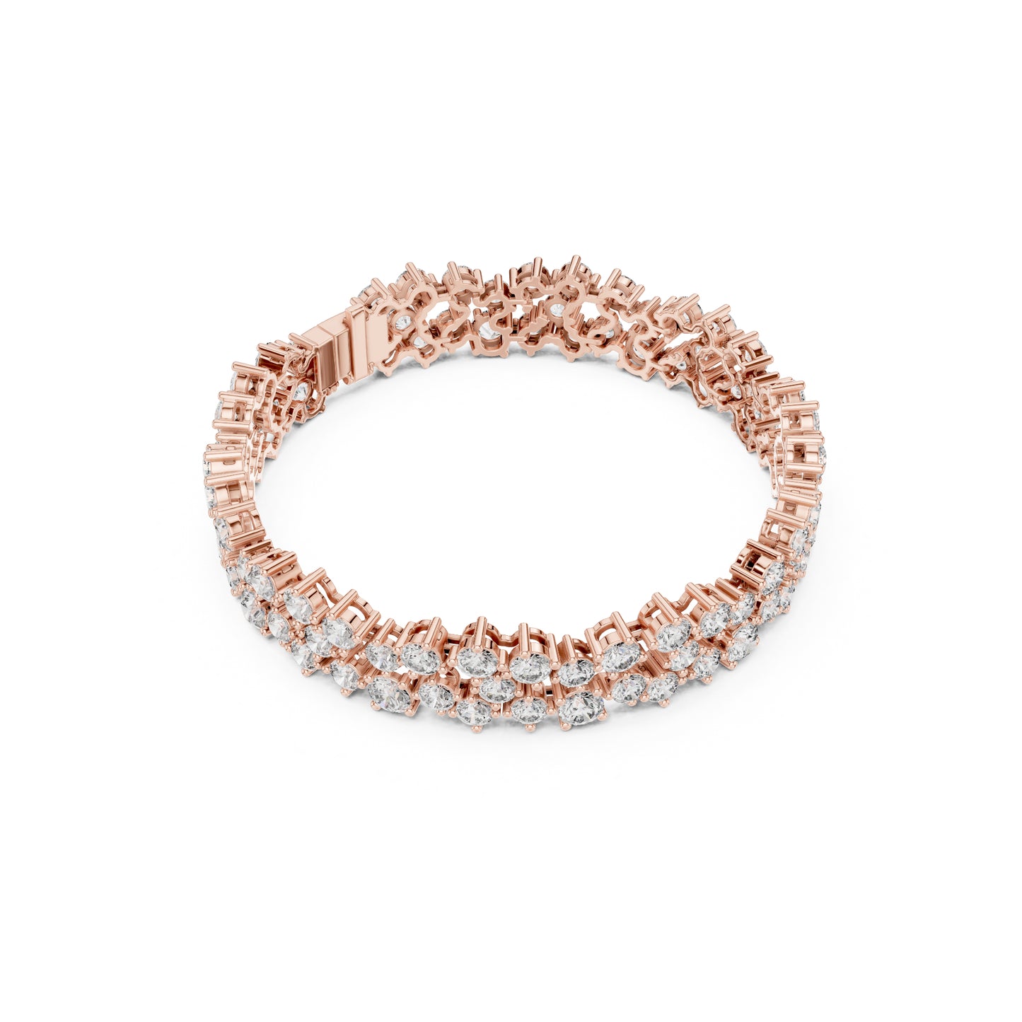 14.10 Ct Round Cut High Quality Lab Grown Diamond Vintage 14k Solid Yellow Gold Classic Perfect Wedding Wear Tennis Bracelet - HIGHCARAT DIAMONDS