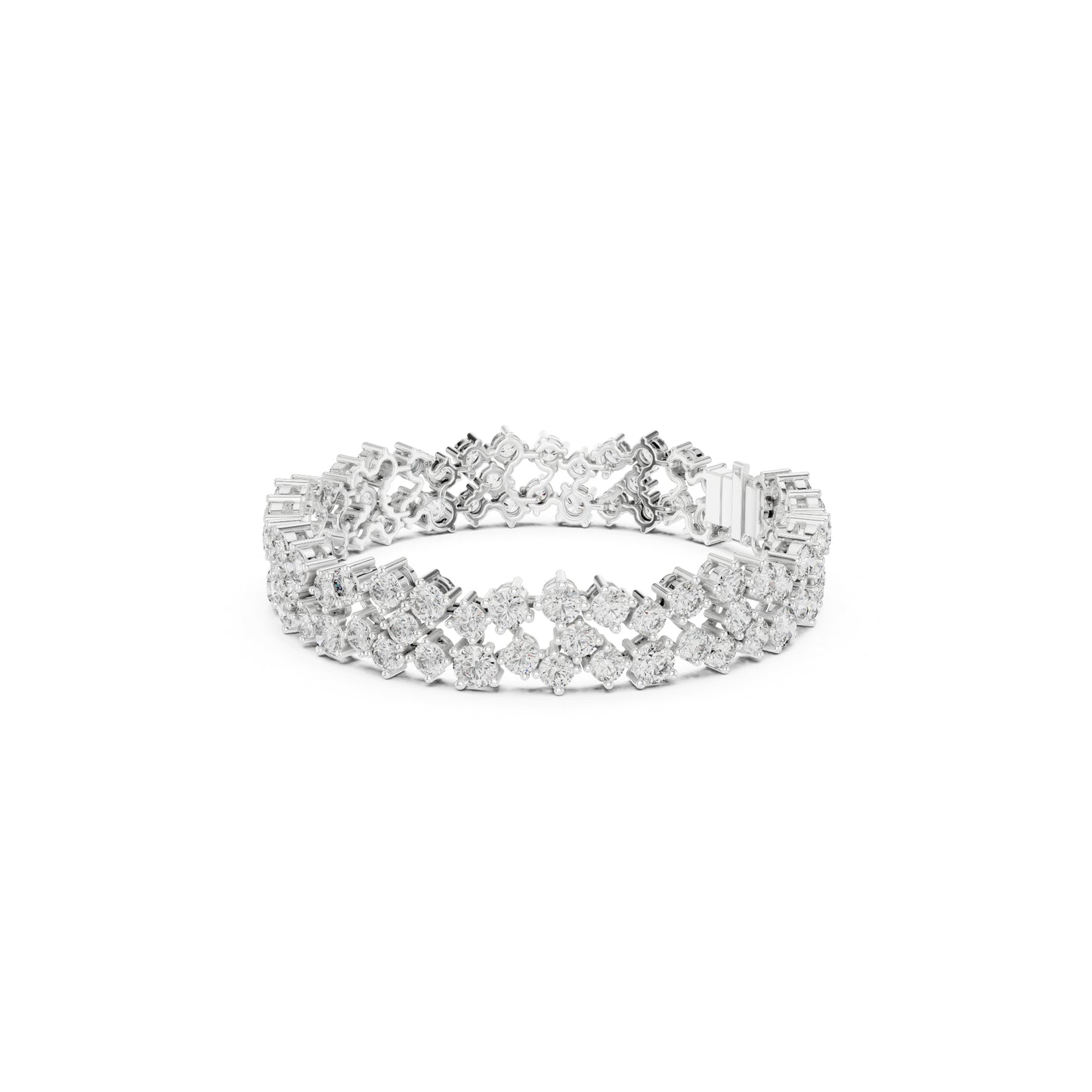 14.10 Ct Round Cut High Quality Lab Grown Diamond Vintage 14k Solid Yellow Gold Classic Perfect Wedding Wear Tennis Bracelet - HIGHCARAT DIAMONDS