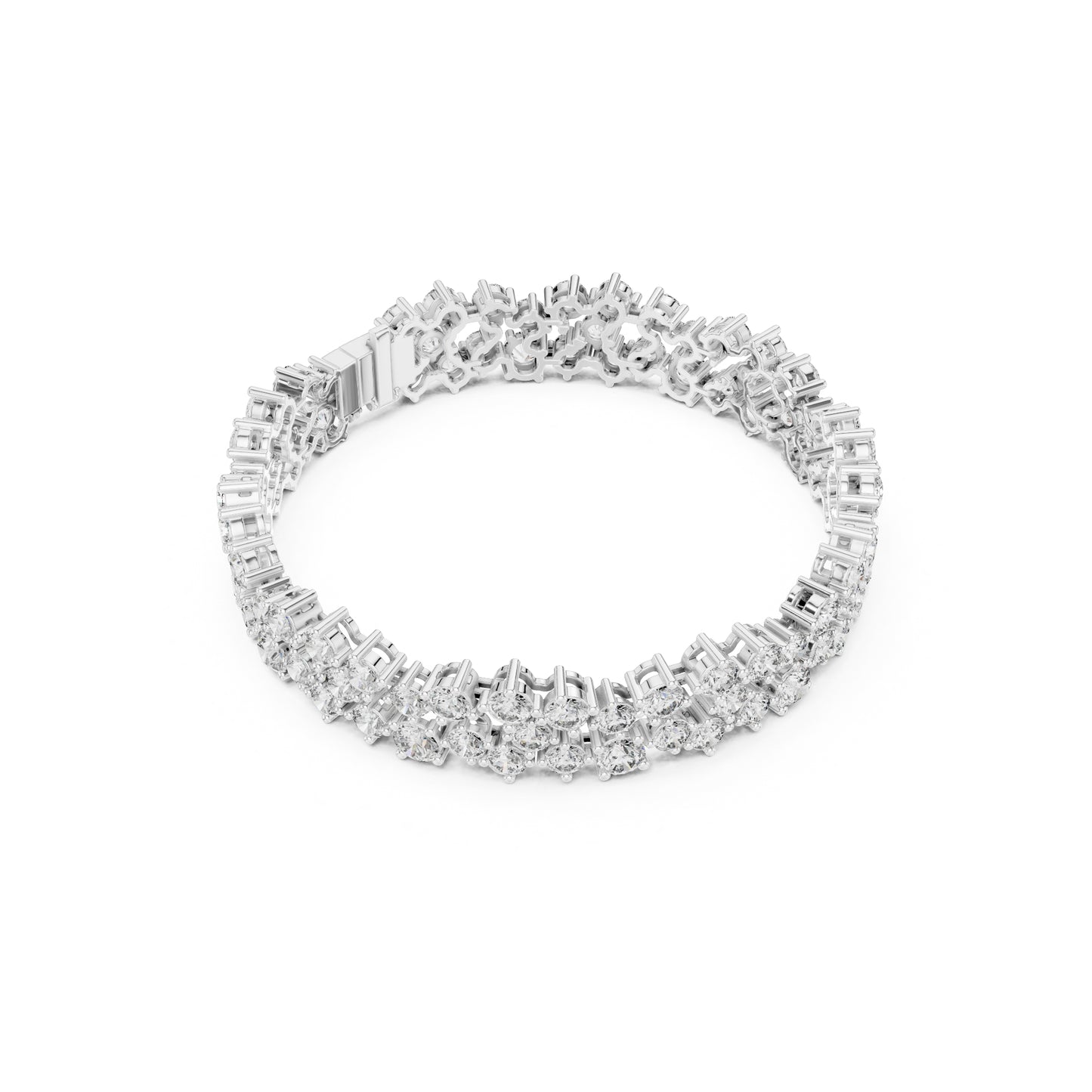 14.10 Ct Round Cut High Quality Lab Grown Diamond Vintage 14k Solid Yellow Gold Classic Perfect Wedding Wear Tennis Bracelet - HIGHCARAT DIAMONDS