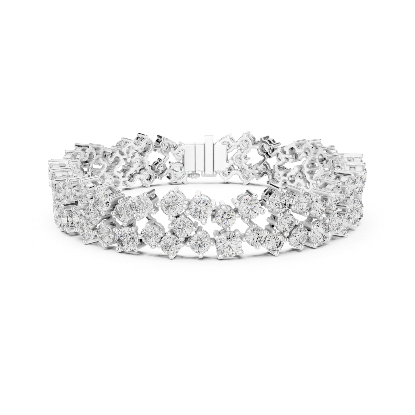 14.10 Ct Round Cut High Quality Lab Grown Diamond Vintage 14k Solid Yellow Gold Classic Perfect Wedding Wear Tennis Bracelet - HIGHCARAT DIAMONDS