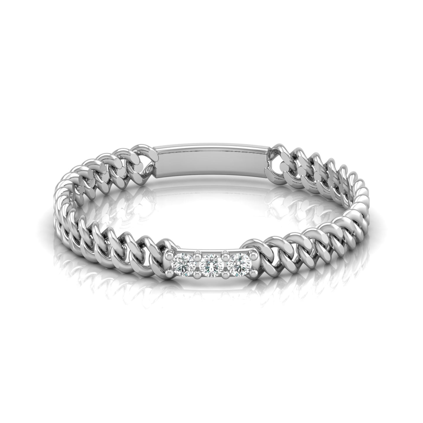 14 KT Solid Gold Round Cut Gender-Neutral Diamond Rings Unisex Bands For Modern Style - HIGHCARAT DIAMONDS