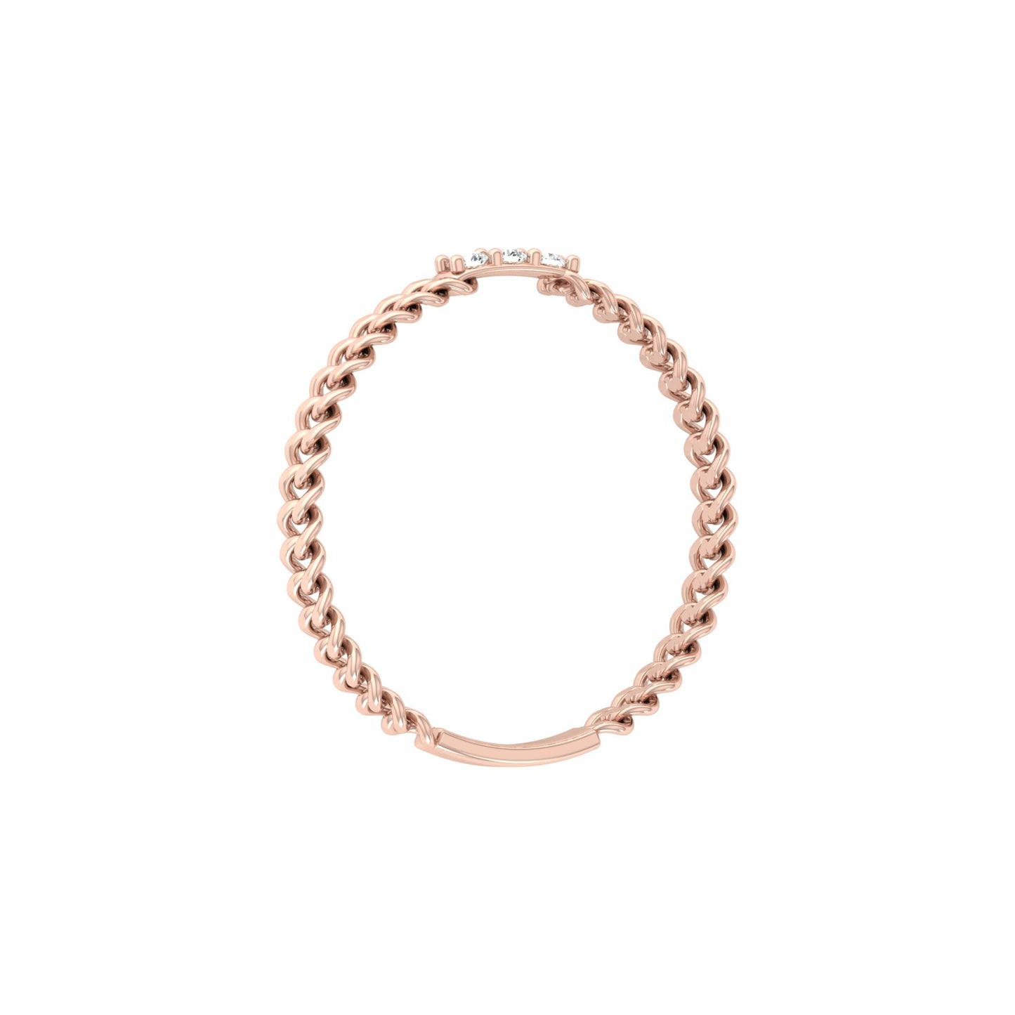 14 KT Solid Gold Round Cut Gender-Neutral Diamond Rings Unisex Bands For Modern Style - HIGHCARAT DIAMONDS