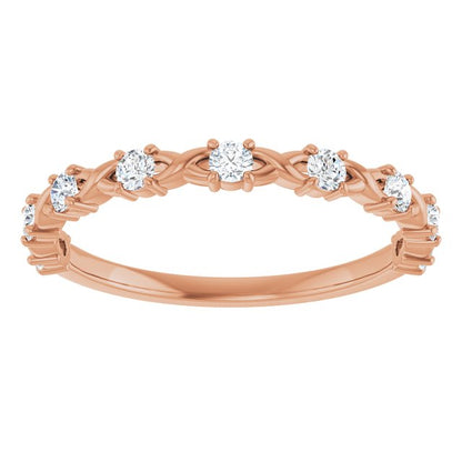 14k-rose-1/4-ctw-lab-grown-diamond-anniversary-band