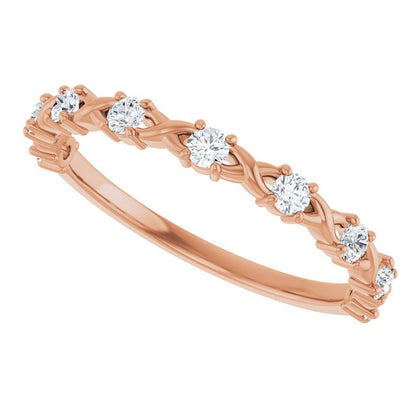 14k-rose-1/4-ctw-lab-grown-diamond-anniversary-band