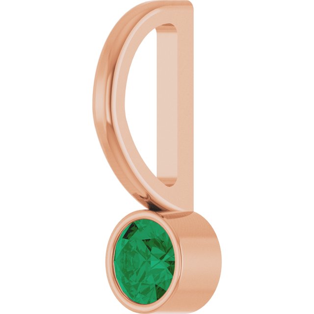 14k-rose-lab-grown-emerald-charm/pendant