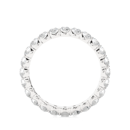 14K Solid Gold Full Eternity Round Cut Lab Grown & Natural  Diamond Wedding Band  For Women - HIGHCARAT DIAMONDS