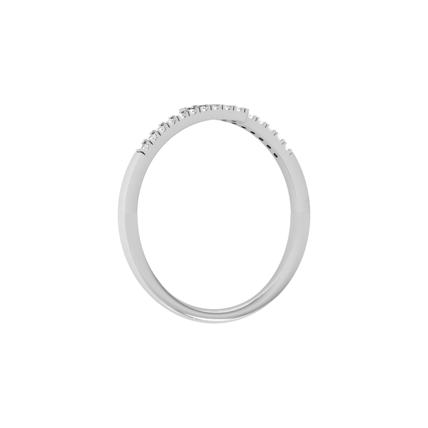 14 KT Solid Gold Light Weight Round Wedding Diamond Ring Stylish & Practical For Women's - HIGHCARAT DIAMONDS