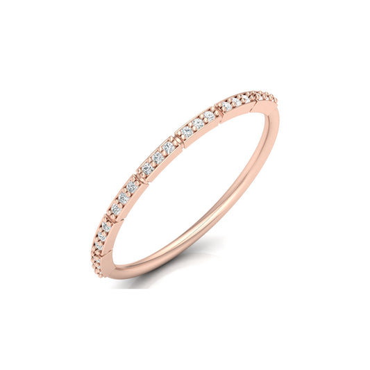 Minimalist Gold Ring Band For Women's  Modern & Elegant Daily Wear Design In 14K Solid Gold - HIGHCARAT DIAMONDS