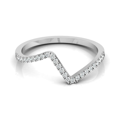 14K Solid Gold Stackable Band Ring Twisted  Minimalist Design For Daily Wear - HIGHCARAT DIAMONDS