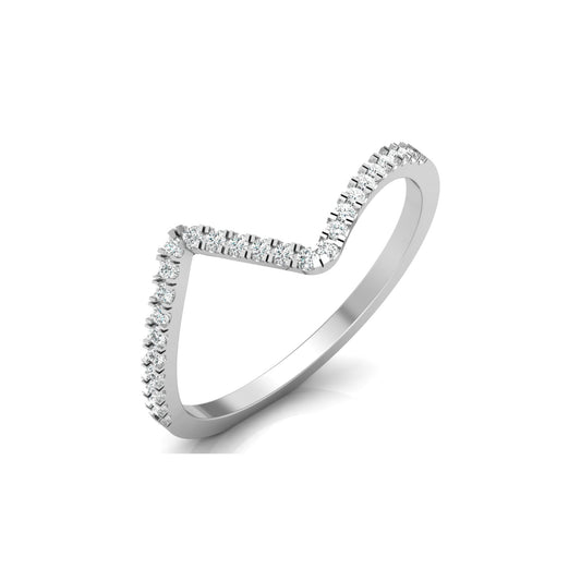 14K Solid Gold Stackable Band Ring Twisted  Minimalist Design For Daily Wear - HIGHCARAT DIAMONDS