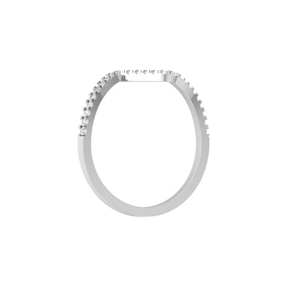 14K Solid Gold Stackable Band Ring Twisted  Minimalist Design For Daily Wear - HIGHCARAT DIAMONDS