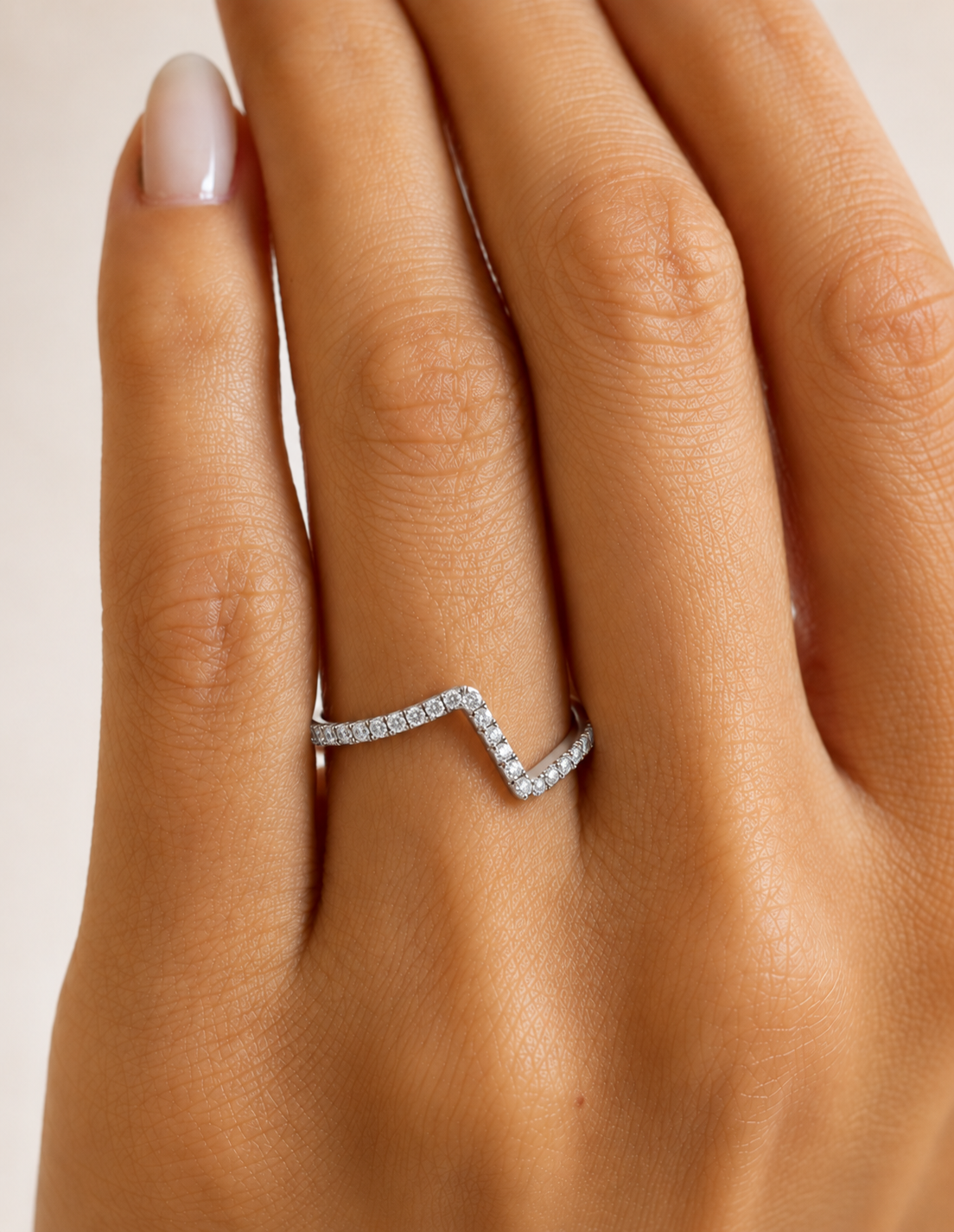 14K Solid Gold Stackable Band Ring Twisted  Minimalist Design For Daily Wear - HIGHCARAT DIAMONDS