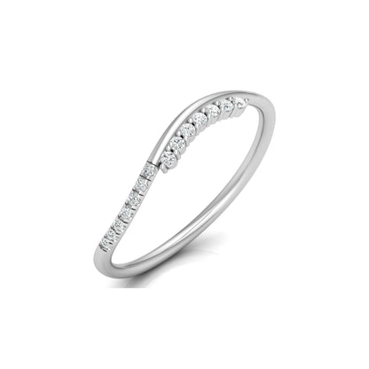 14K Solid Rose Gold Trending Diamond Band Ring Classic Elegance On A Budget - HIGHCARAT DIAMONDS