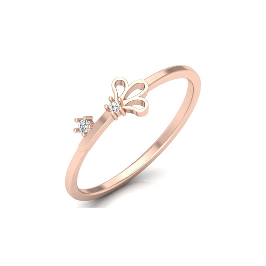 14K Solid White Gold Anniversary Gift Ring For Her Modern And Secure Design - HIGHCARAT DIAMONDS