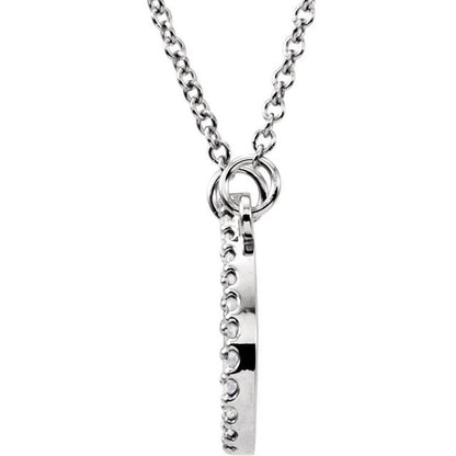 14k-white-1/10-ctw-natural-diamond-teardrop-16"-necklace
