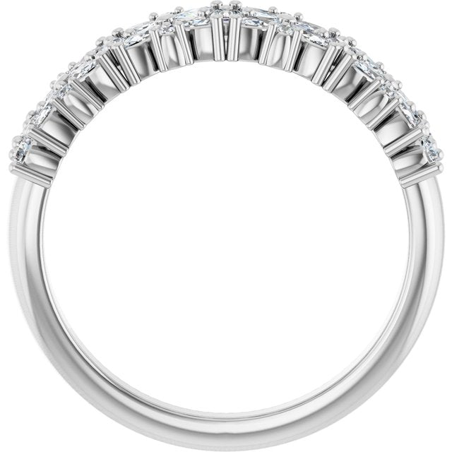 14k-white-5/8-ctw-lab-grown-diamond-floral-anniversary-band