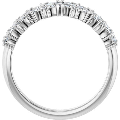 14k-white-5/8-ctw-lab-grown-diamond-floral-anniversary-band