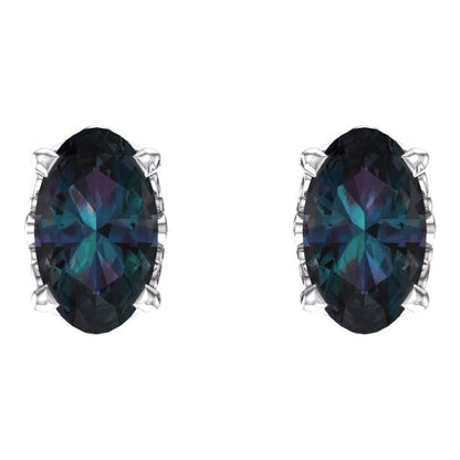 14k-white-lab-grown-alexandrite-earrings