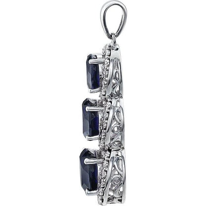 14k-white-lab-grown-blue-sapphire-&-.04-ctw-natural-diamond-pendant