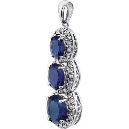 14k-white-lab-grown-blue-sapphire-&-.04-ctw-natural-diamond-pendant