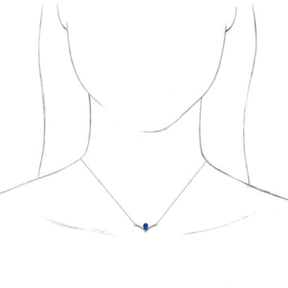 14k-white-lab-grown-blue-sapphire-&-.06-ctw-diamond-16"-necklace