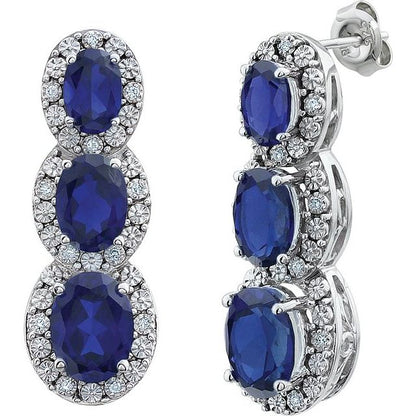 14k-white-lab-grown--blue-sapphire-&-.07-ctw-natural-diamond-earrings