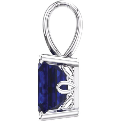 14k-white-lab-grown-blue-sapphire-pendant