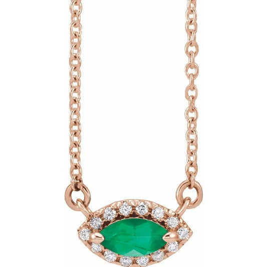 14k-rose-gold-lab-grown-emerald-16-in