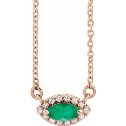 14k-rose-gold-lab-grown-emerald-18-in