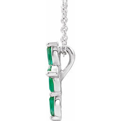 14k-white-lab-grown-emerald-cross-16-18"-necklace