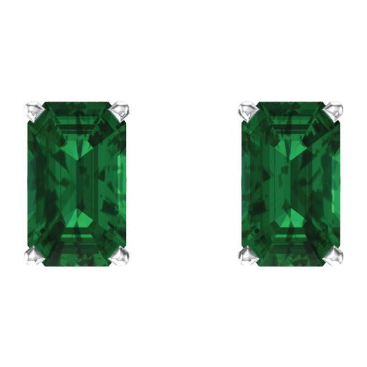 14k-white-lab-grown-emerald-earrings