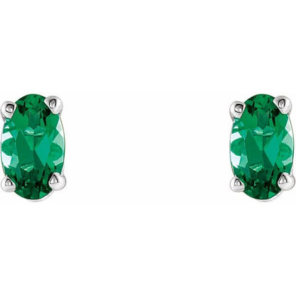 14k-white-lab-grown-emerald-earrings