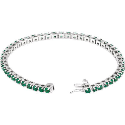 14k-white-lab-grown-emerald-line-7"-bracelet