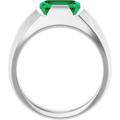14k-white-lab-grown-emerald-ring