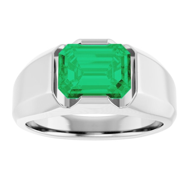 14k-white-lab-grown-emerald-ring