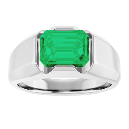 14k-white-lab-grown-emerald-ring