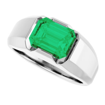 14k-white-lab-grown-emerald-ring
