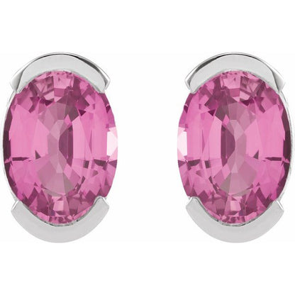 14k-white--lab-grown-pink-sapphire-stud-earrings