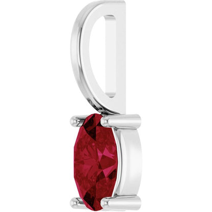 14k-white--lab-grown-ruby-charm/pendant