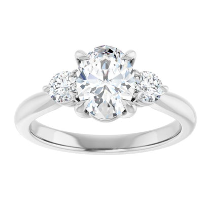14k-white--oval-1/3-ctw-natural-diamond-semi-set-engagement-ring