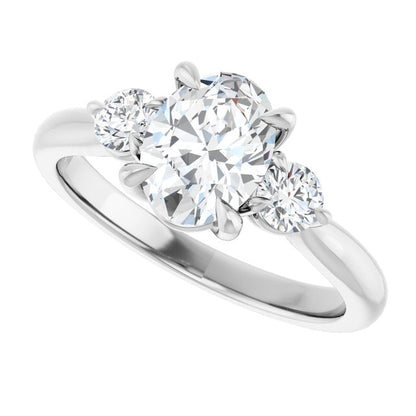 14k-white--oval-1/3-ctw-natural-diamond-semi-set-engagement-ring