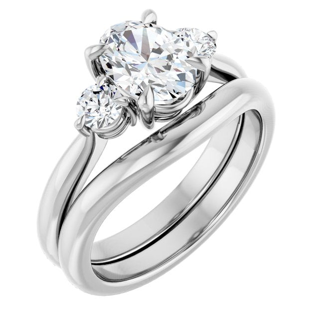 14k-white--oval-1/3-ctw-natural-diamond-semi-set-engagement-ring
