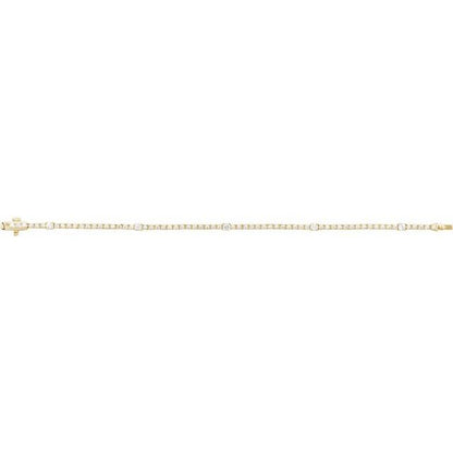 14k-yellow-1-3/4-ctw-lab-grown-diamond-7"-line-bracelet
