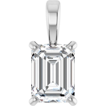 14K Yellow 1/4 CT Lab-Grown Diamond Pendant