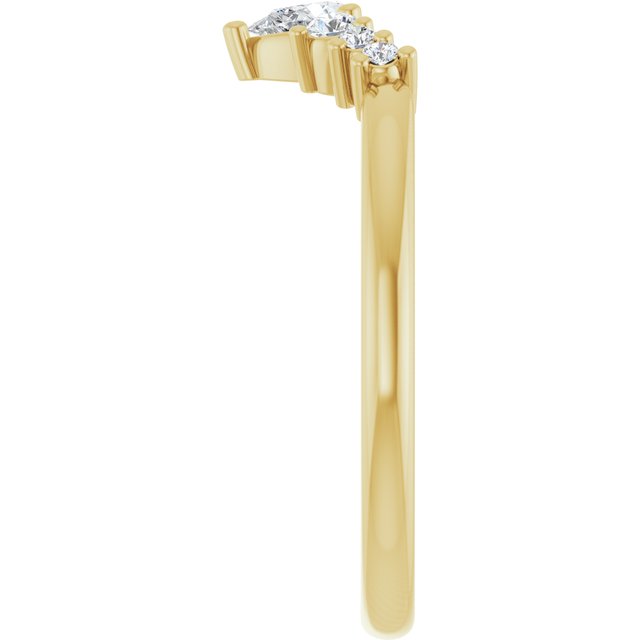 14k-yellow-1/4-ctw-lab-grown-diamond-contour-band